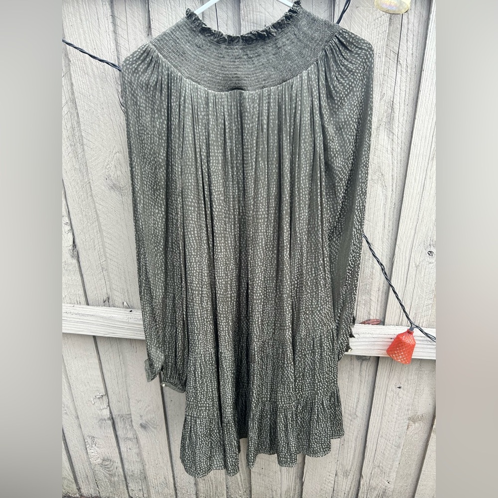Loft Mini Green Dress